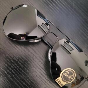 Ray-Ban Aviator 58mm RB3025 Sunglasses with Black Lenses